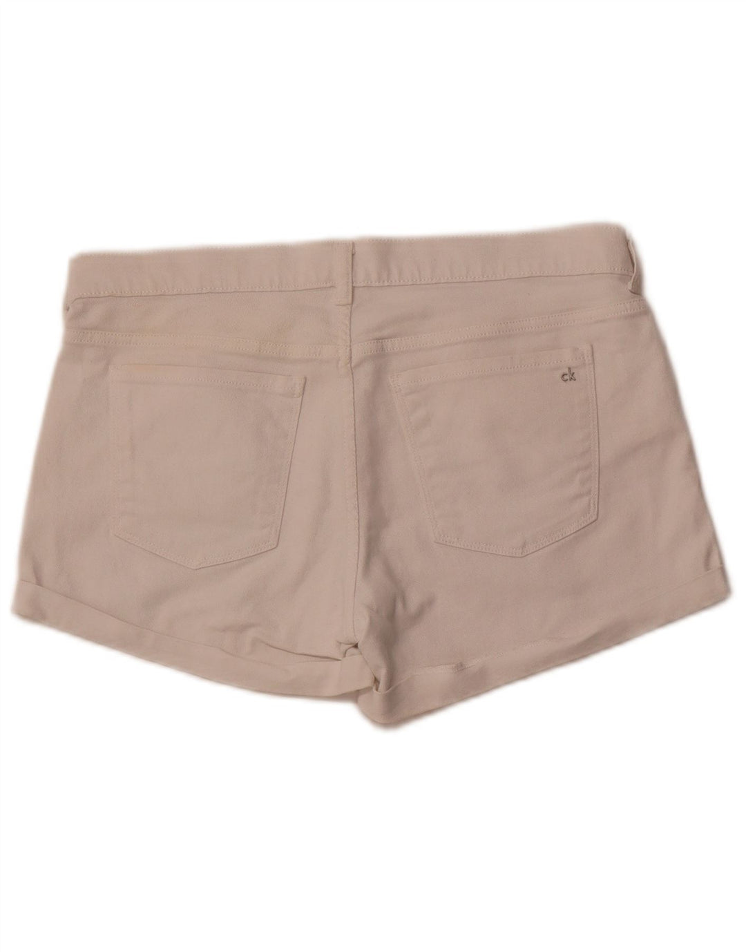 Shorts jeans feminino CALVIN KLEIN EUA 8 médio W32 algodão branco