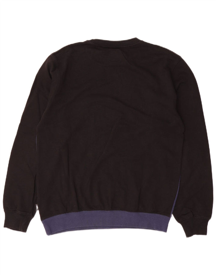 Vans moletom masculino jumper pequeno preto colorblock algodão
