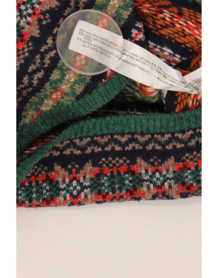 Colete feminino Zara UK 12 lã multicolorida média