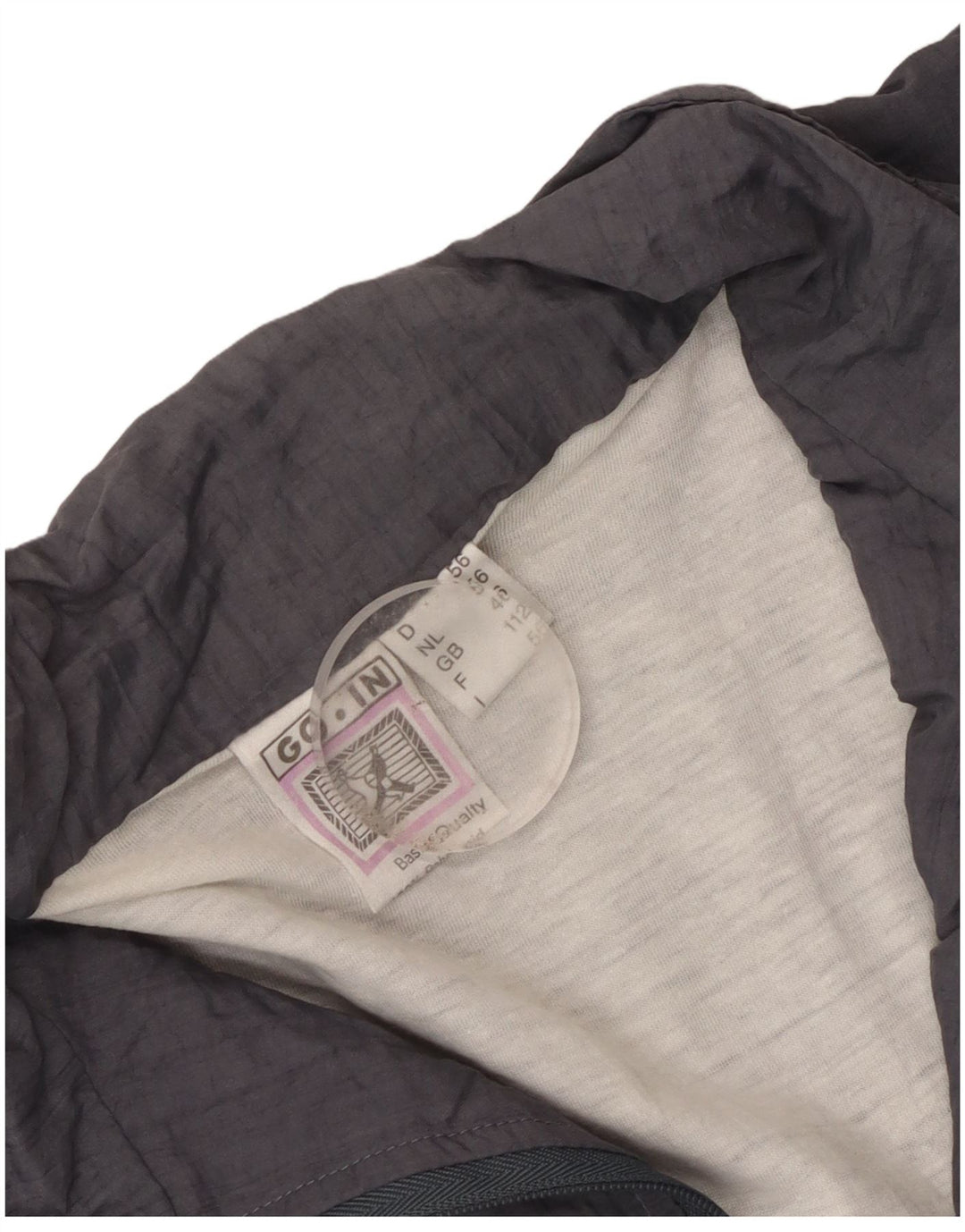 Jaqueta masculina de agasalho CLIPPER UK 46 2XL cinza colorblock algodão