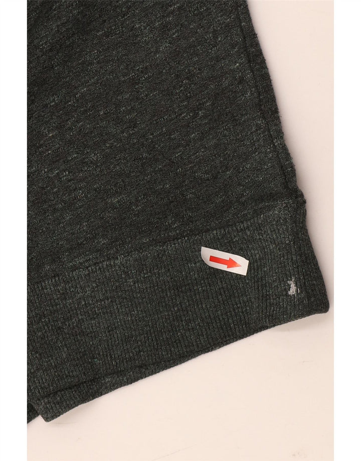 Reiss moletom masculino jumper pequeno algodão manchado verde