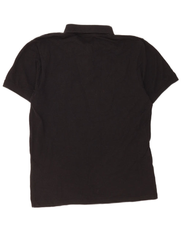 Camisa polo masculina Russell Athletic grande algodão preto
