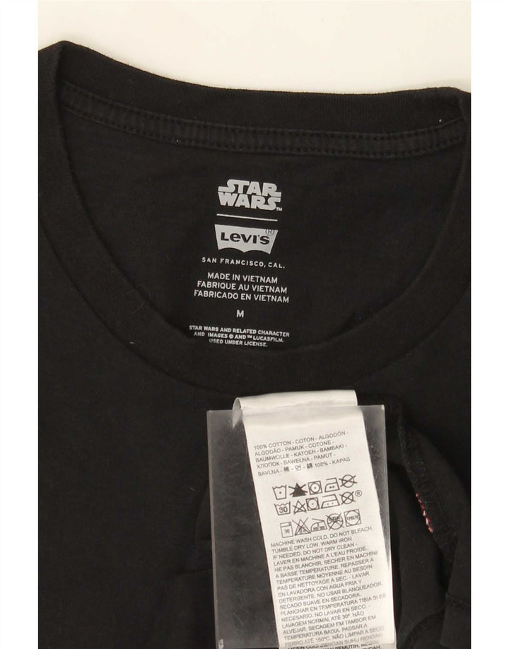 Camiseta gráfica masculina Levi's Top médio algodão preto