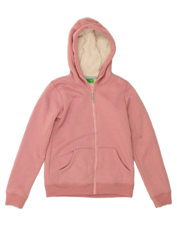 MOUNTAIN WAREHOUSE Girls Zip Hoodie Sweater 9-10 Years Pink Polyester Vintage Mountain Warehouse and Second-Hand Mountain Warehouse from Messina Hembry 