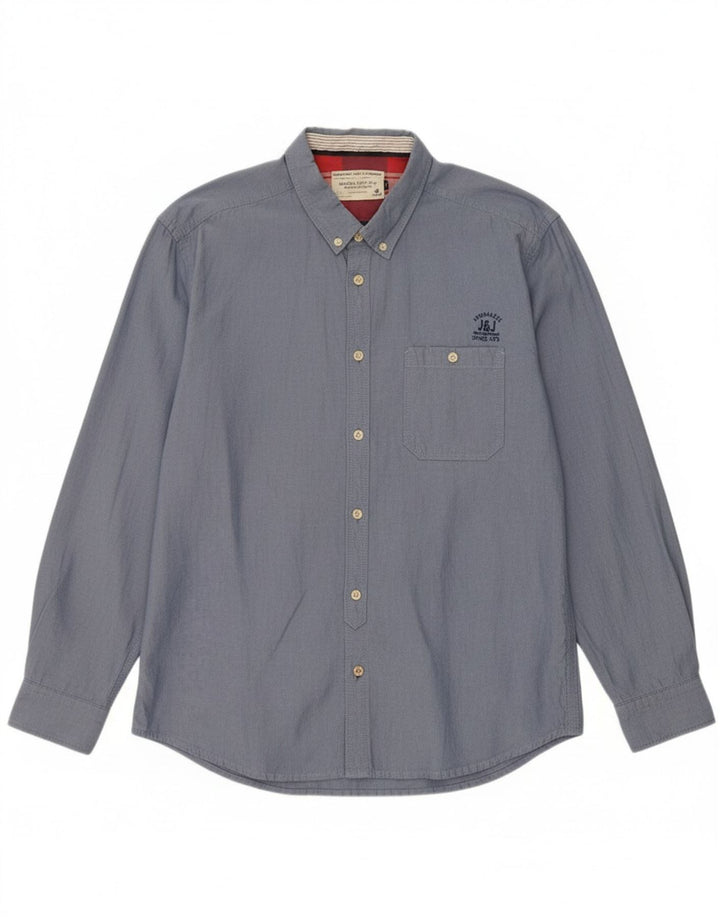 Camisa gráfica masculina JACK & JONES XL algodão azul