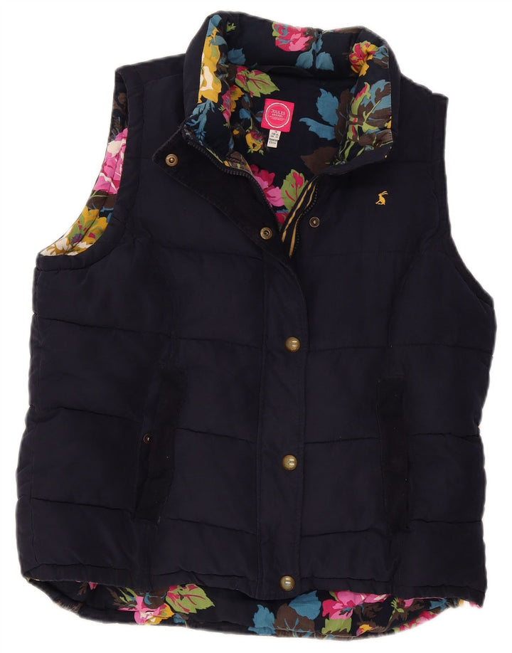 Gilet feminino acolchoado Joules UK 18 XL azul marinho poliéster