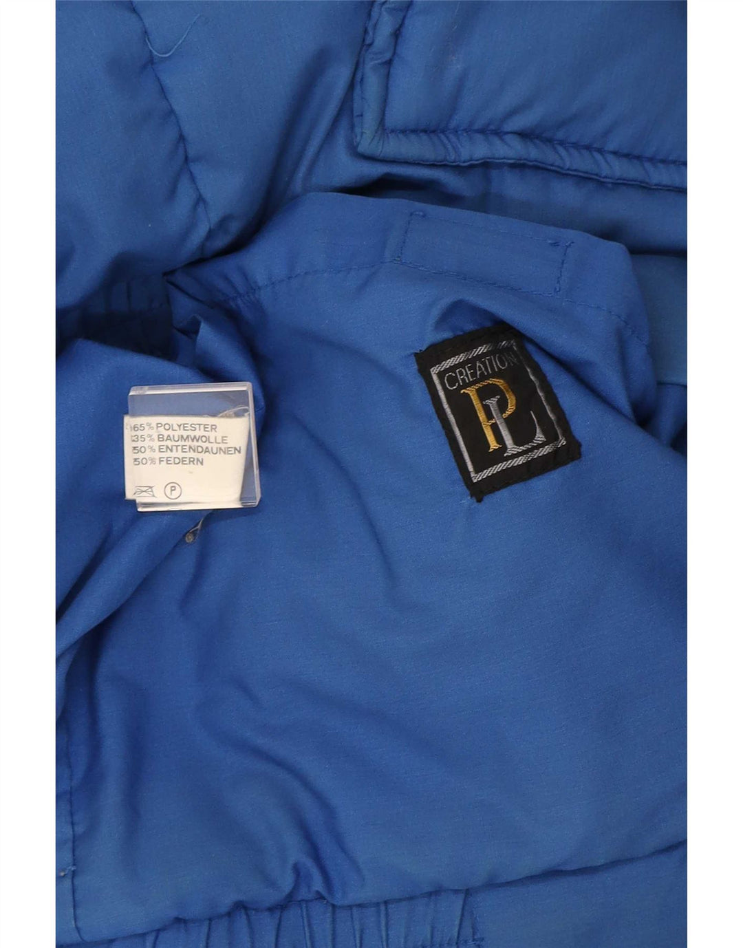 Jaqueta Acolchoada com Capuz Masculina Creation IT 50 Grande Azul Poliéster
