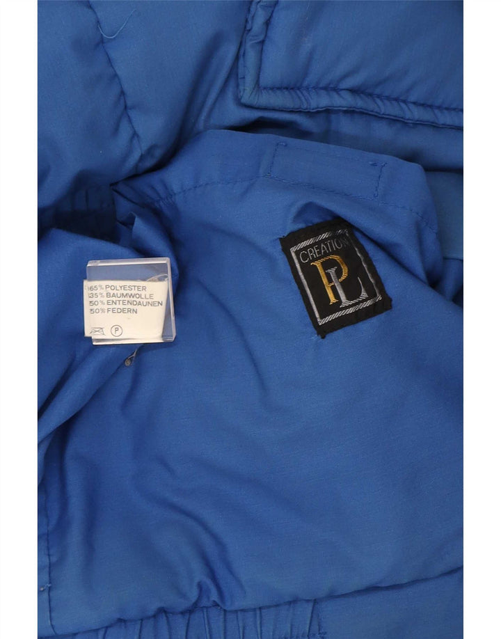 Jaqueta Acolchoada com Capuz Masculina Creation IT 50 Grande Azul Poliéster