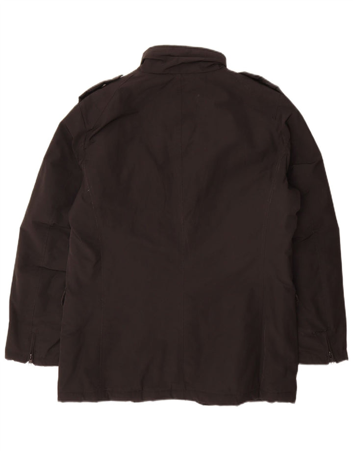Jaqueta acolchoada militar masculina Bomboogie UK 42 XL poliéster preto