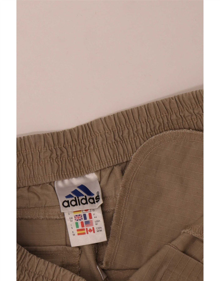 Adidas Mens Cargo Shorts Médio W34 Algodão Bege