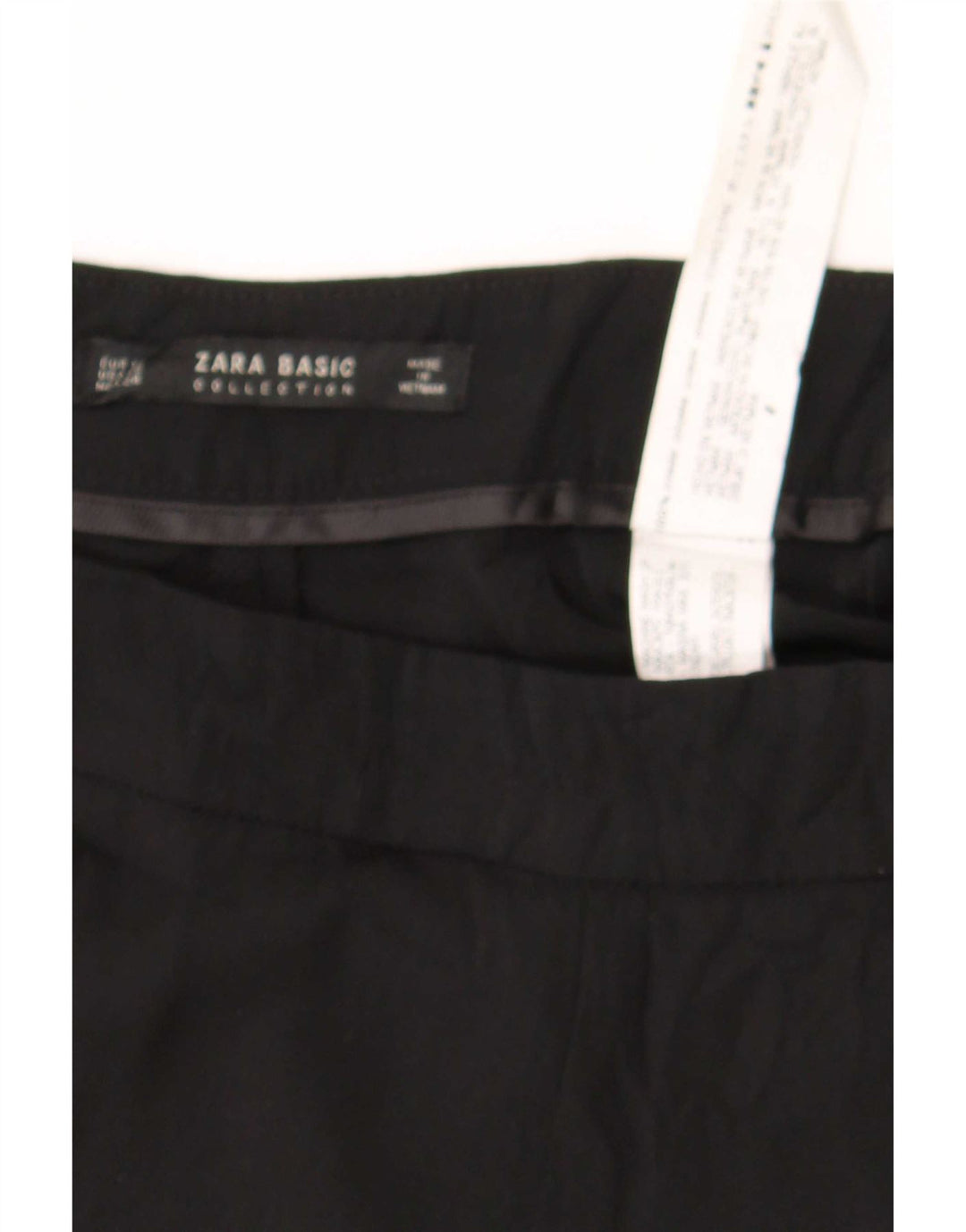 Shorts casual feminino Zara XS W24 poliéster preto