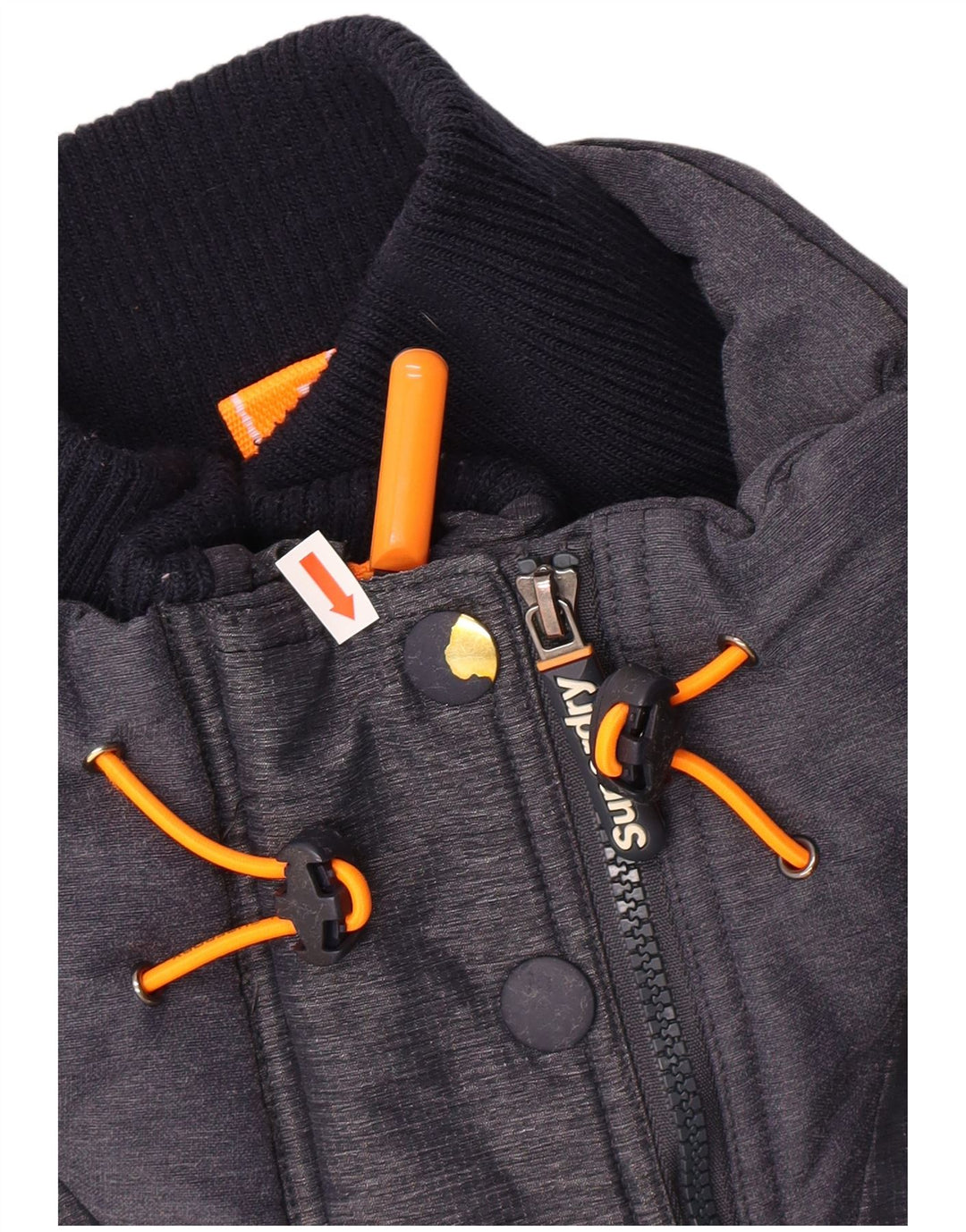 Jaqueta corta-vento feminina SUPERDRY UK 14 nylon azul médio