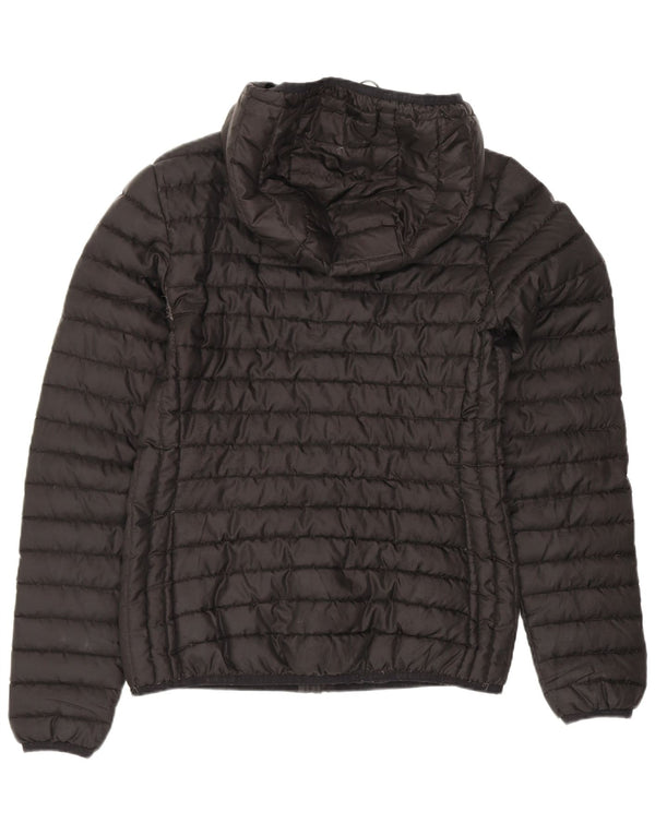 Jaqueta acolchoada com capuz feminina Superdry UK 6 XS poliéster preto