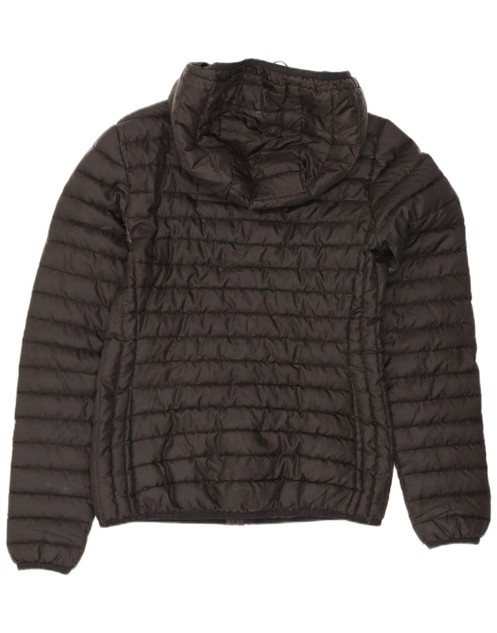 Jaqueta acolchoada com capuz feminina Superdry UK 6 XS poliéster preto