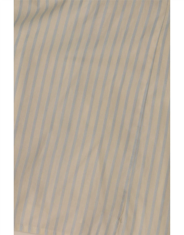 Camisa feminina Tommy Hilfiger EUA 6 algodão listrado branco médio