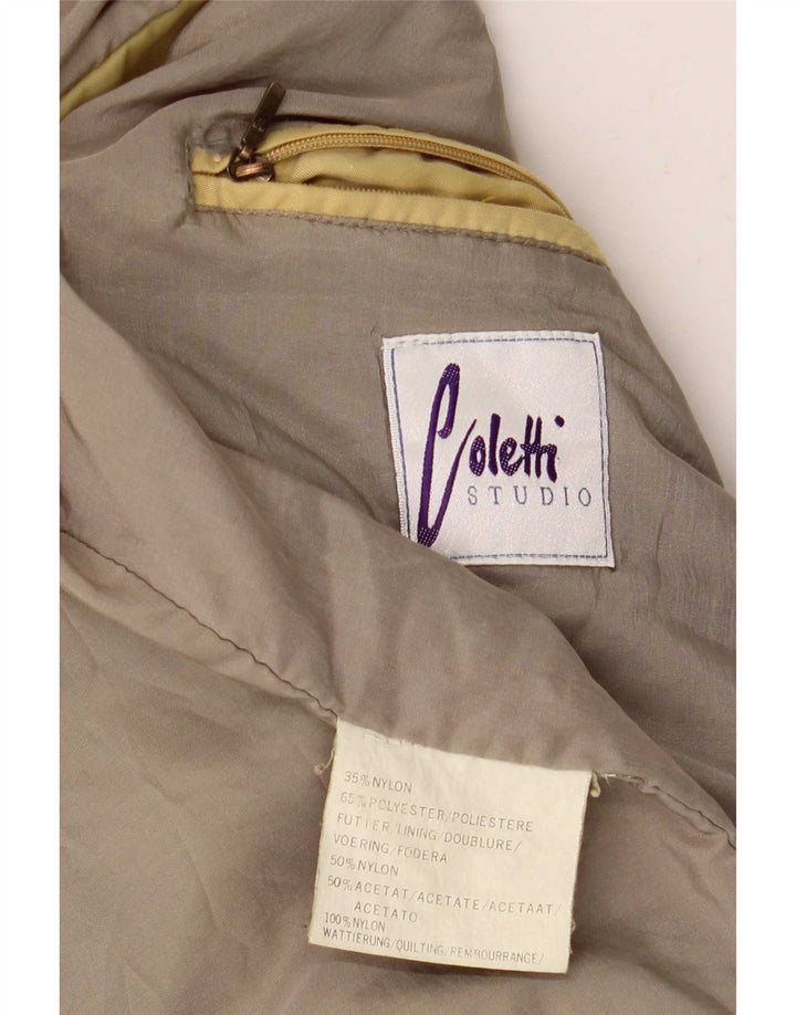 Jaqueta bomber masculina Studio Coletti Reino Unido 42 XL amarelo nylon