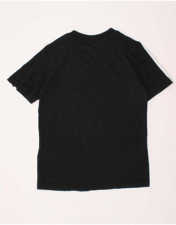 Camiseta Adidas Meninos Top 7-8 Anos Algodão Preto