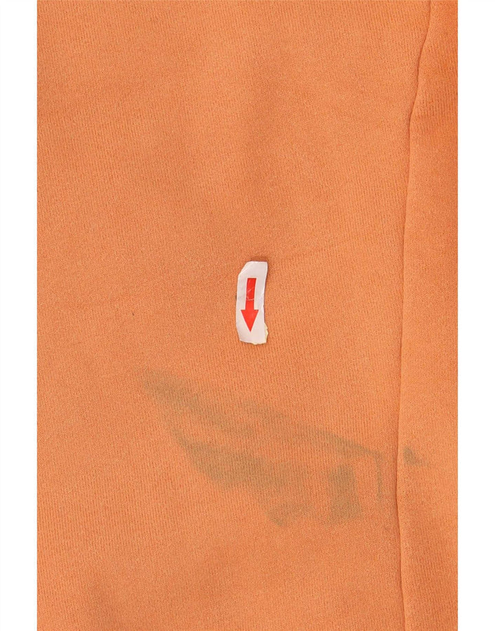 Suéter feminino Rip Curl com capuz e zíper Reino Unido 12 algodão laranja médio
