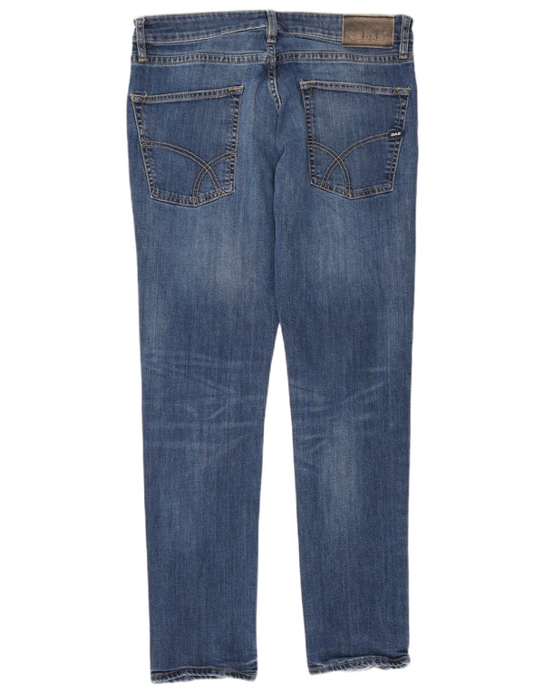 Gap Mens Distressed Slim Jeans W32 L32 Azul Algodão