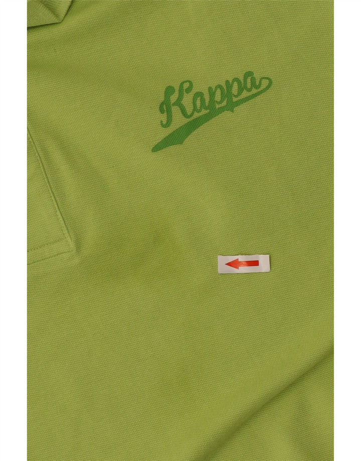 Camisa polo masculina Kappa grande algodão verde