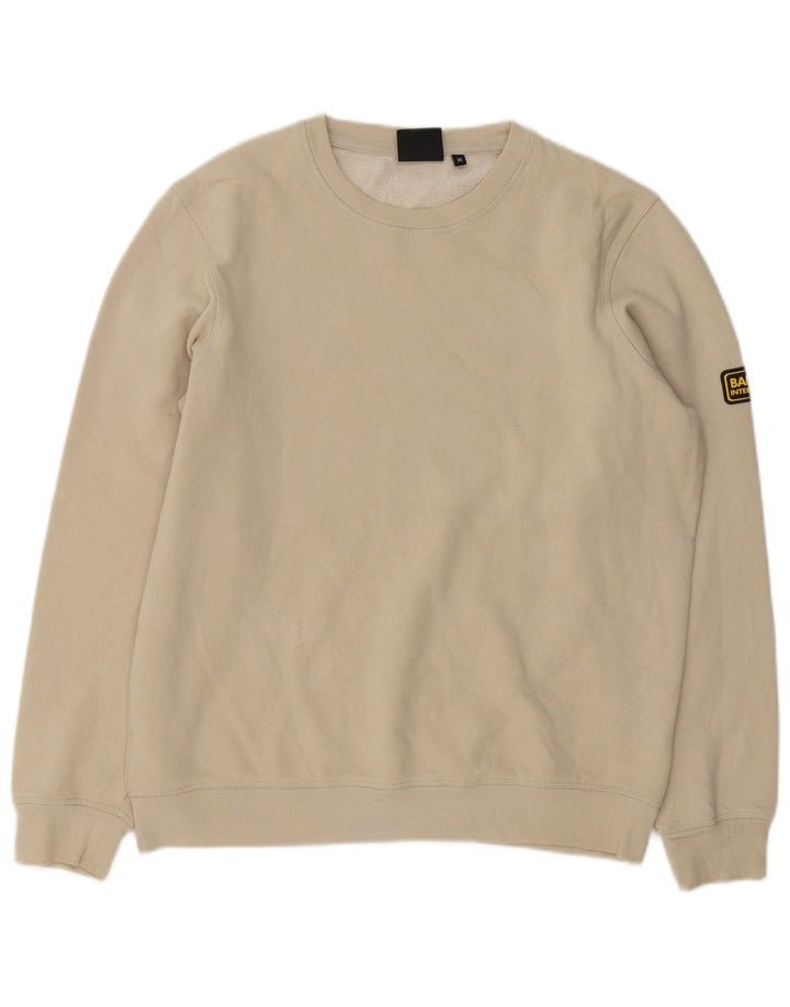 Barbour moletom masculino jumper médio bege algodão