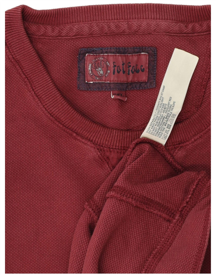 Moletom masculino Fat Face Jumper 2XL Algodão Borgonha