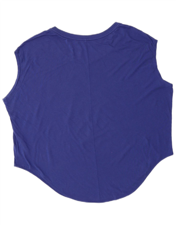 NIKE Womens Oversized Graphic Vest Top UK 18 XL Azul Algodão