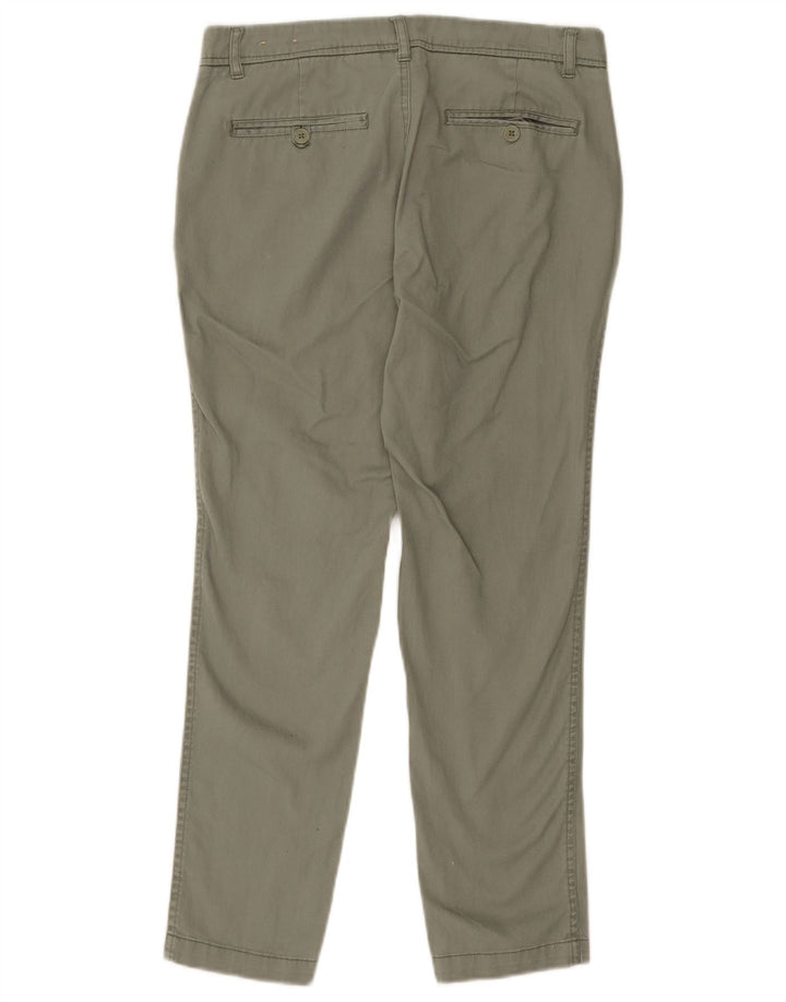 Calça chino feminina WOOLRICH US 6 médio W30 L26 algodão cáqui