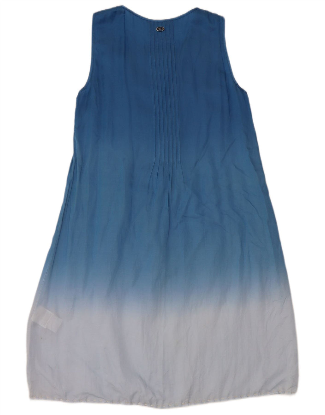 Vestido básico feminino Marlboro Classics EU 42 grande azul tie-dye seda