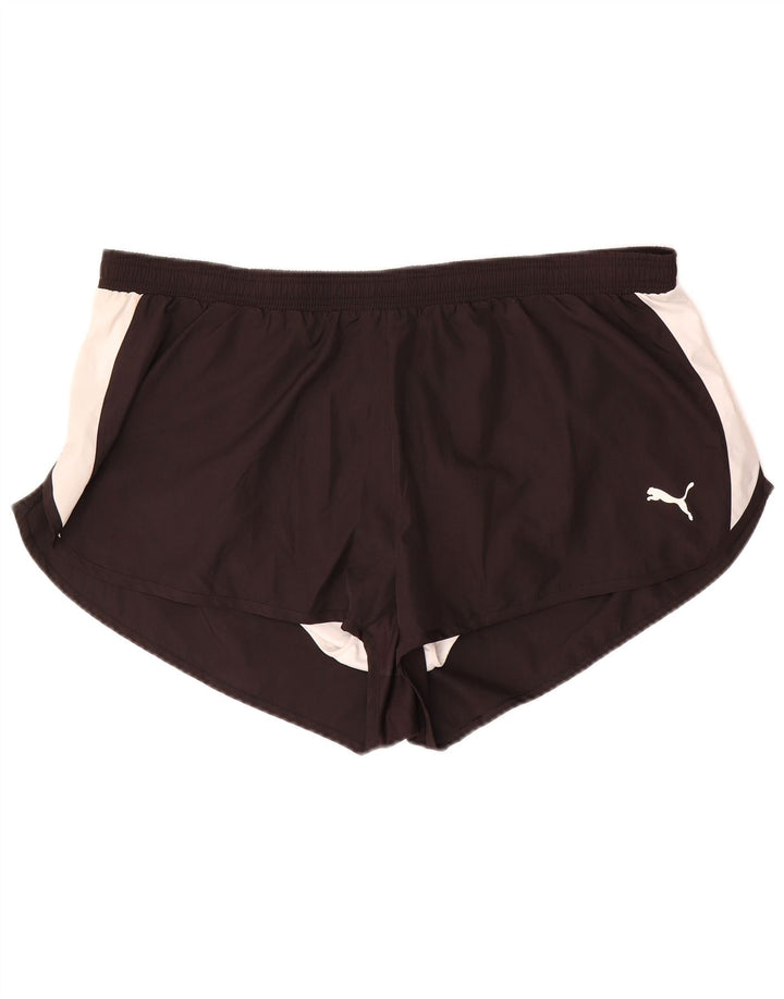 Shorts de natação masculinos PUMA XL preto colorblock poliéster