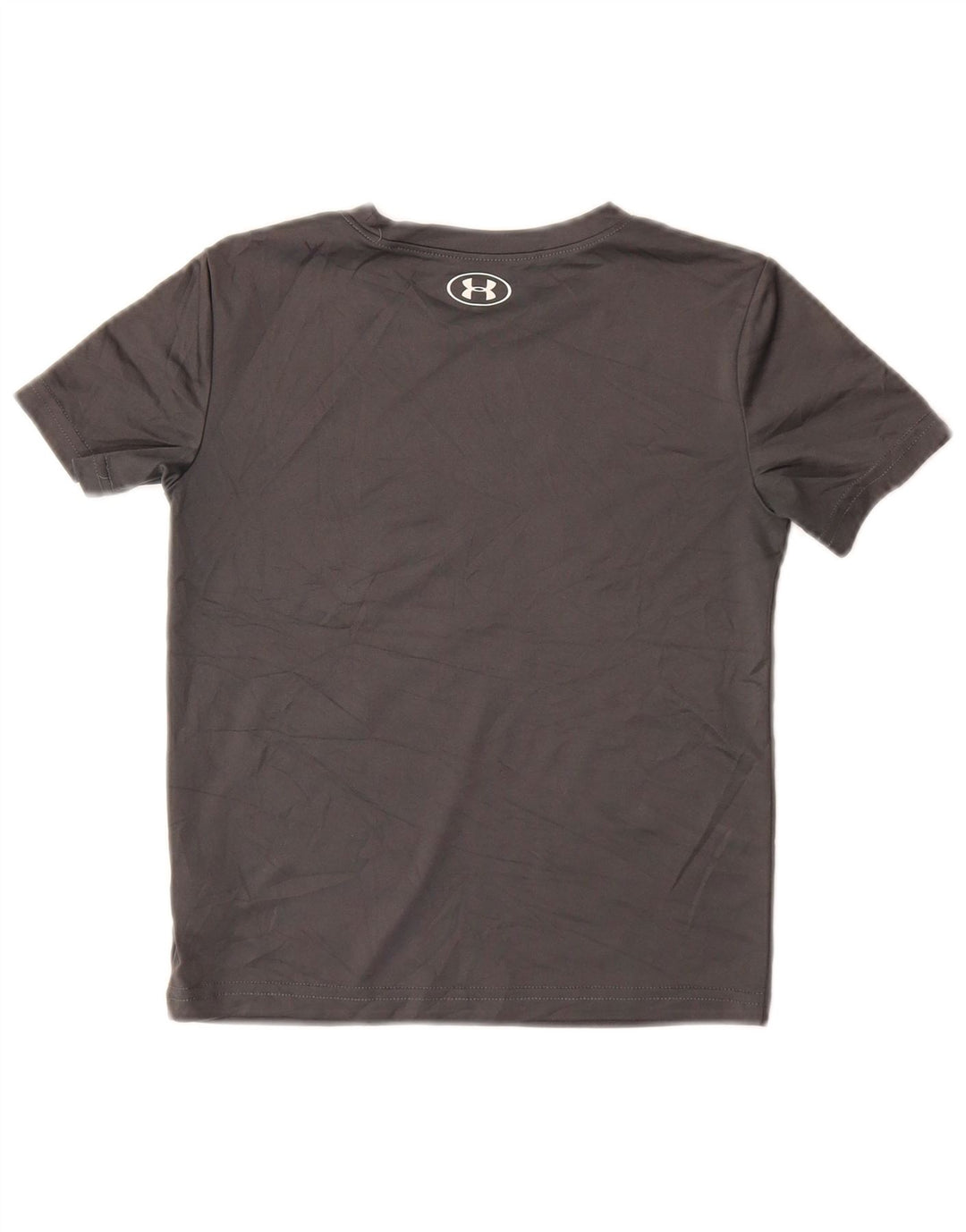 Camiseta gráfica UNDER ARMOUR Boys 5-6 anos poliéster cinza