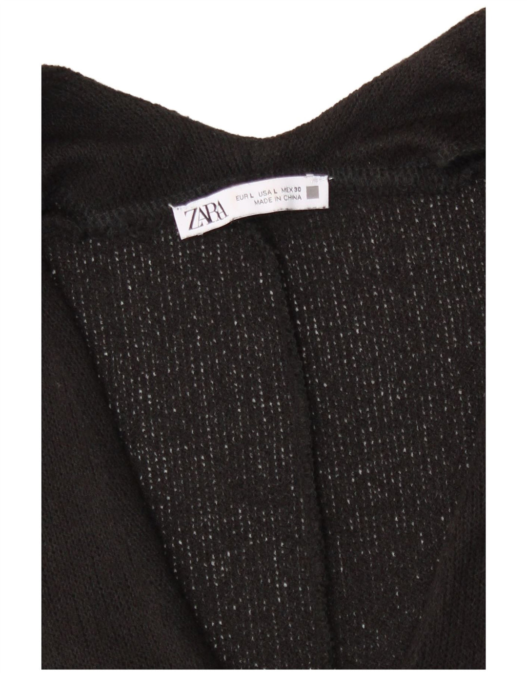 Zara Womens Oversized Colete Regata Grande Preto