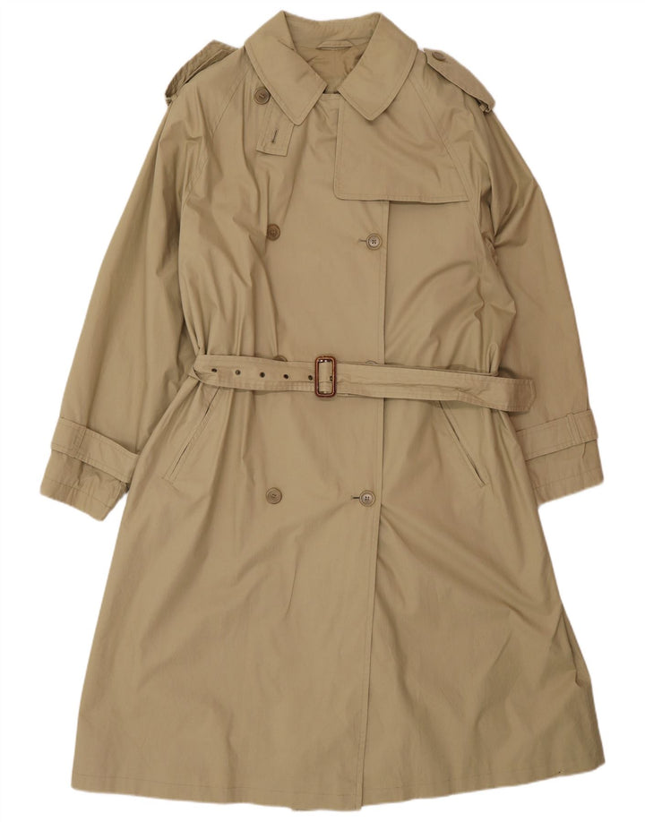 Casaco Trench Oversized Feminino Ombraluce Reino Unido 14 Médio Bege Algodão
