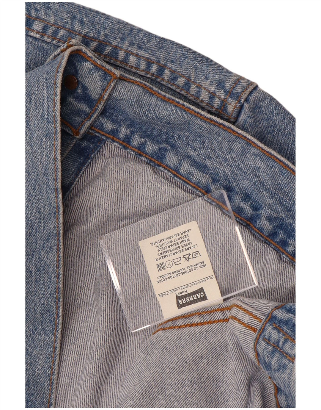 Jaqueta jeans masculina CARRERA UK 40 grande algodão azul