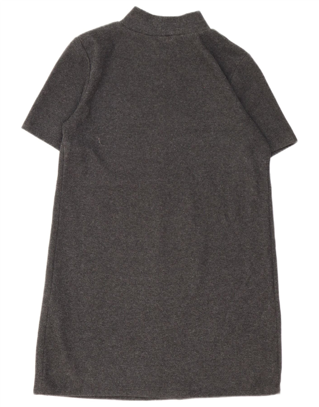 Vestido jumper feminino Zara Reino Unido 16 grande poliéster cinza