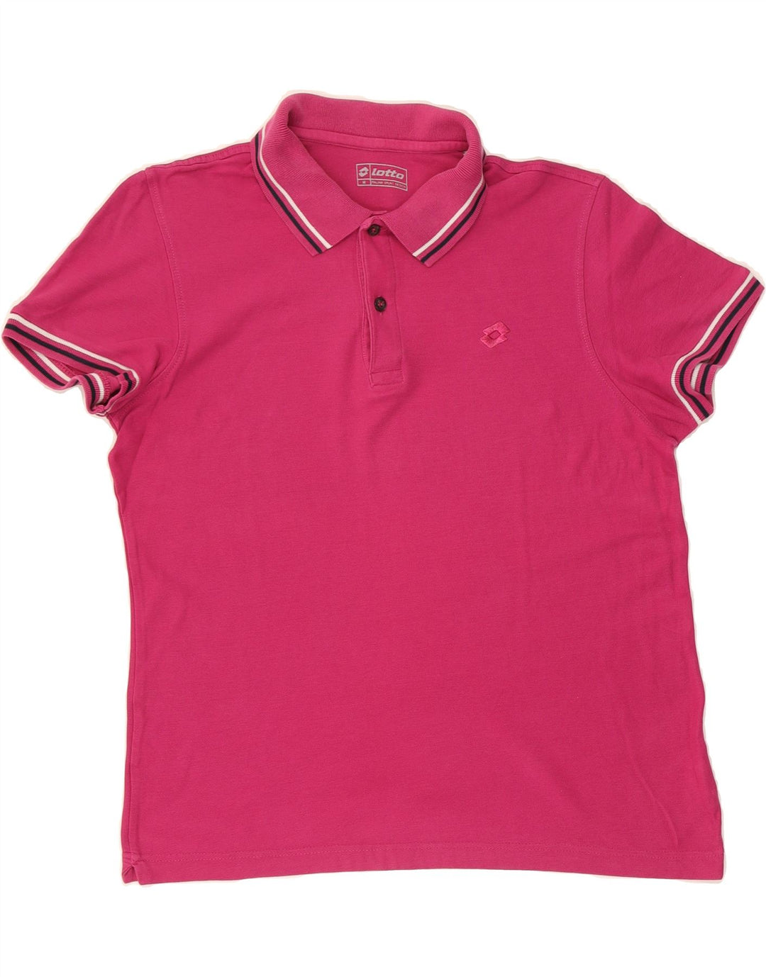 LOTTO Mens Polo Shirt Medium Pink Cotton Vintage Lotto and Second-Hand Lotto from Messina Hembry 