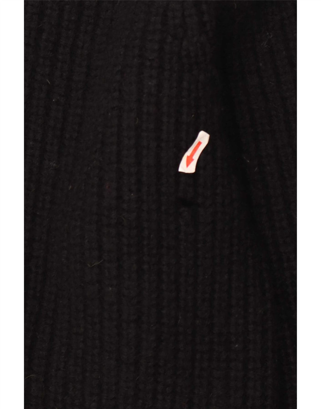 The Sweater Shop Suéter masculino com gola canoa médio preto de lã nova