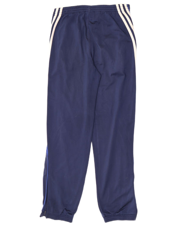 Adidas meninos calças de treino joggers 11-12 anos azul marinho colorblock