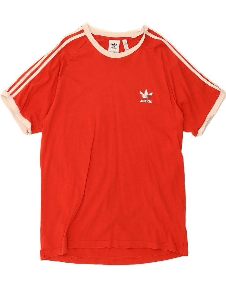 ADIDAS Mens T-Shirt Top XL Red Cotton Vintage Adidas and Second-Hand Adidas from Messina Hembry 