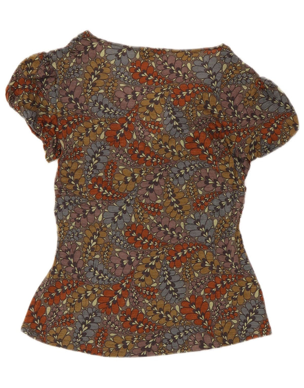 Blusa feminina Max & Co. UK 8 pequena floral multicolorida