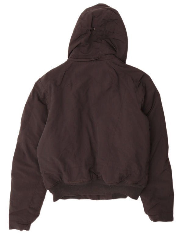 Jaqueta masculina Woolrich com capuz Bomber acolchoada Reino Unido 38 médio preto
