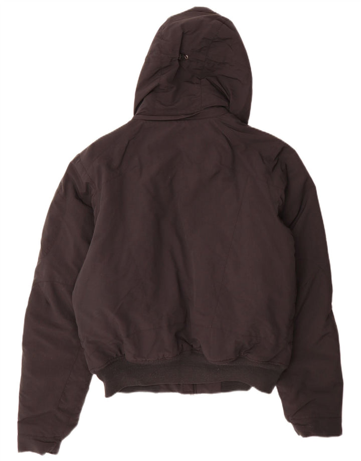 Jaqueta masculina Woolrich com capuz Bomber acolchoada Reino Unido 38 médio preto