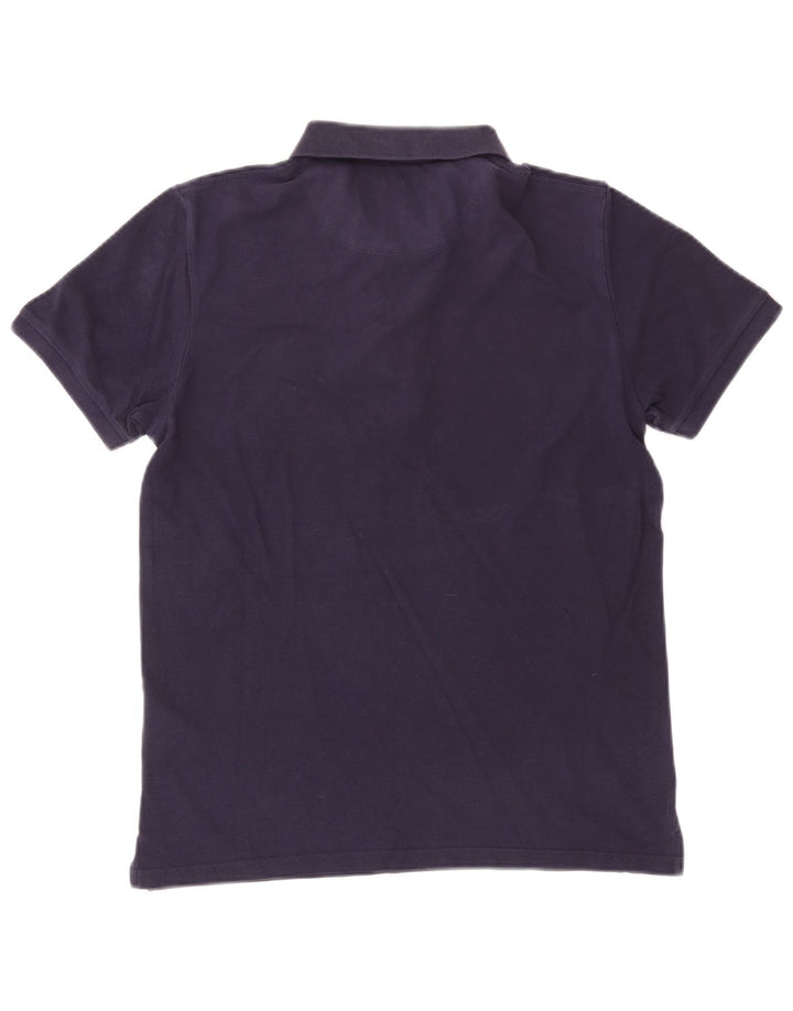Camisa polo masculina Lyle & Scott de algodão azul marinho médio