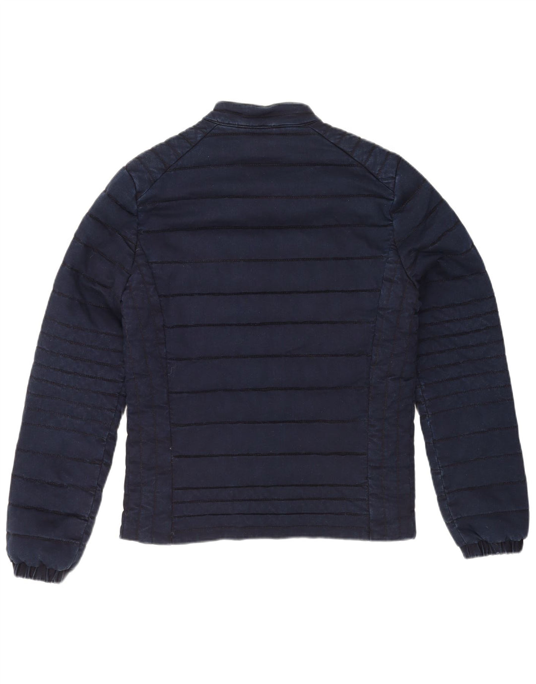 Jaqueta acolchoada masculina Guess UK 40 grande algodão azul marinho