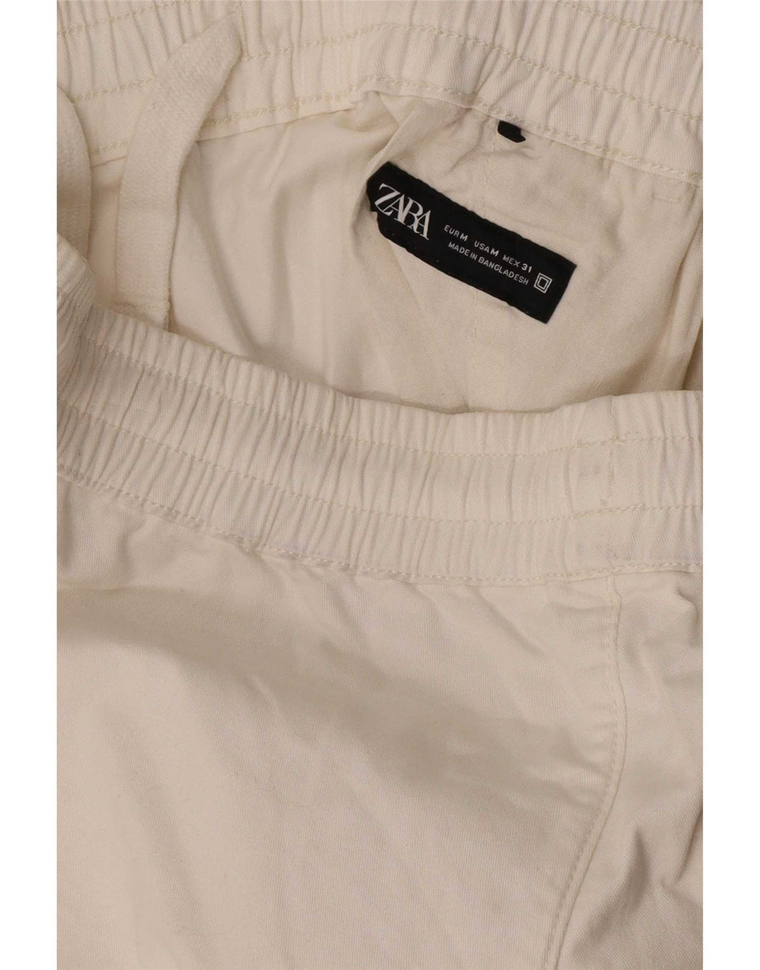 Zara Mens Chino Shorts Médio W31 Branco
