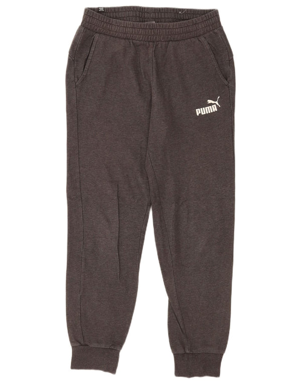Calça de treino masculina Puma Joggers pequeno algodão cinza