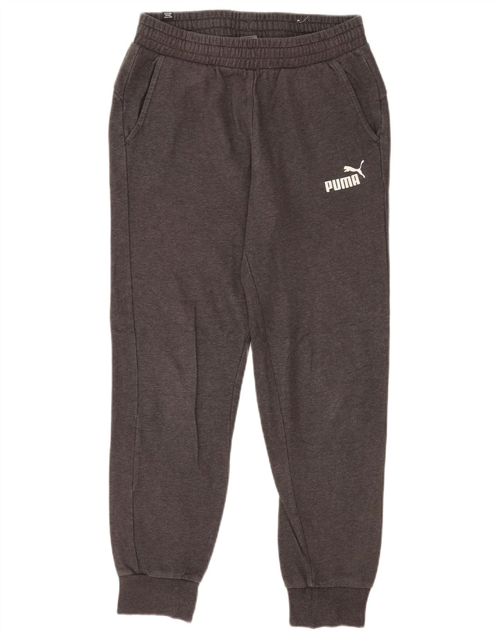 Calça de treino masculina Puma Joggers pequeno algodão cinza