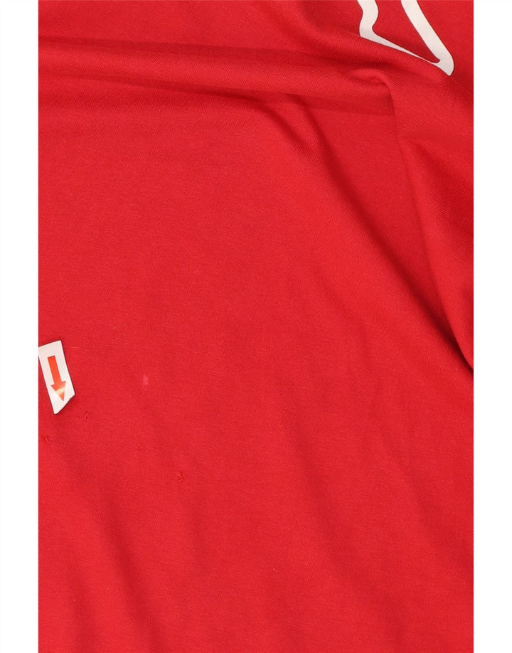 Camiseta gráfica masculina Kappa Top pequeno vermelho