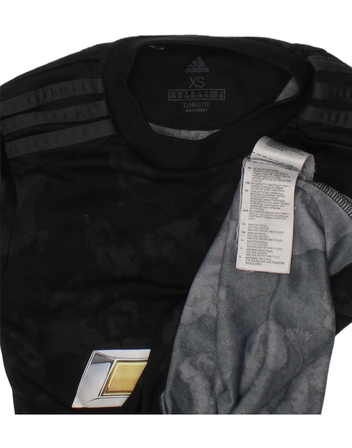 Camiseta Adidas Meninos Graphic Top 7-8 Anos XS Preto Poliéster