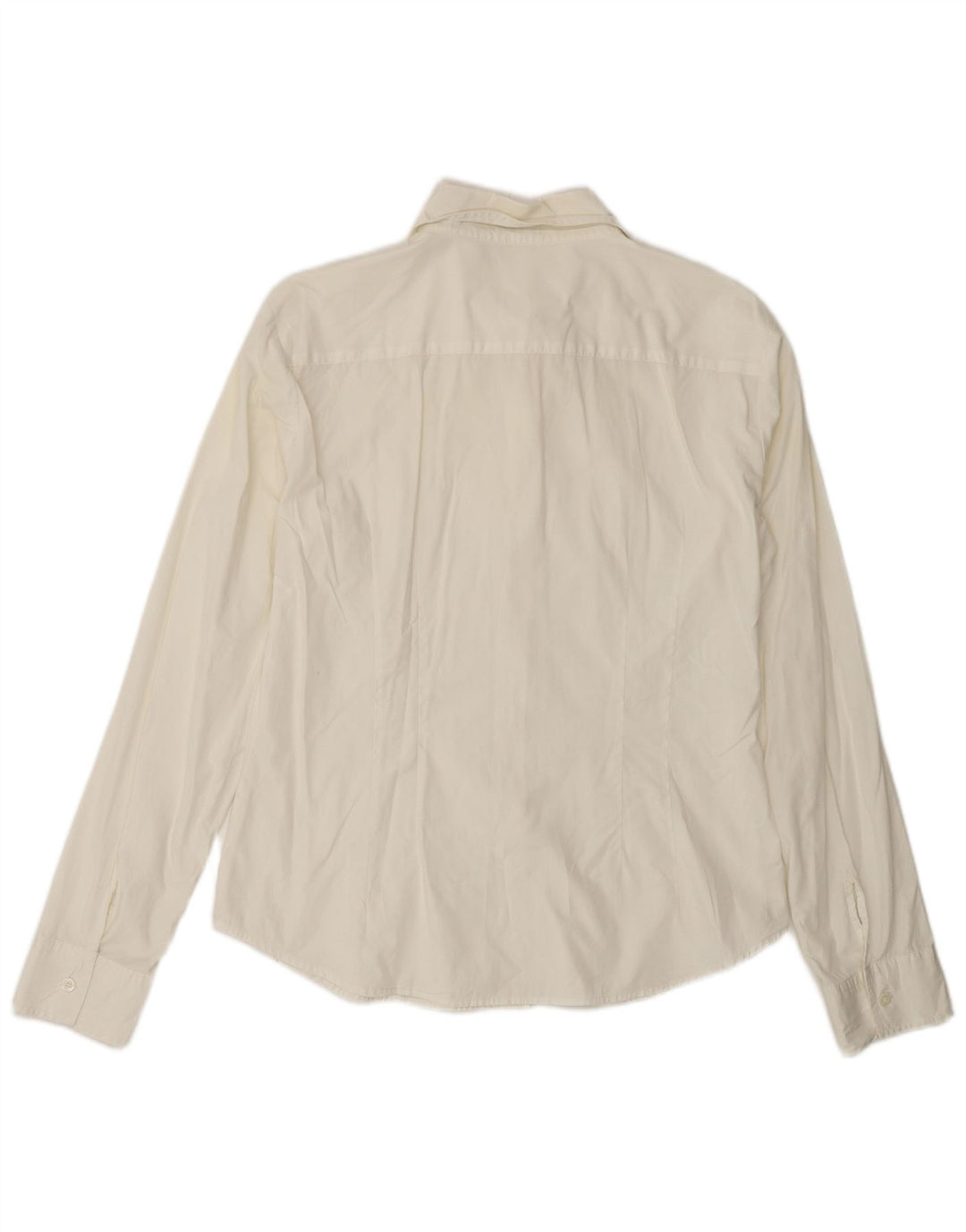 Camisa Benetton Mulher UK 16 Grande Branca